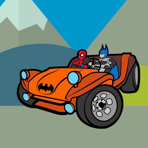 Superhero Cars Coloring Book